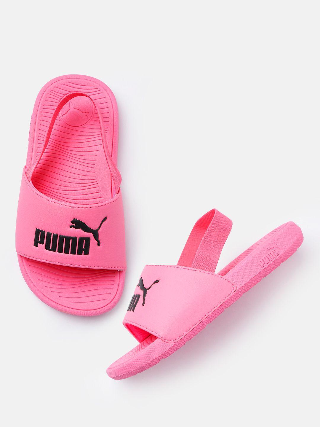 puma kids c printed sliders