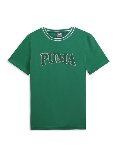 puma kids green printed t-shirt