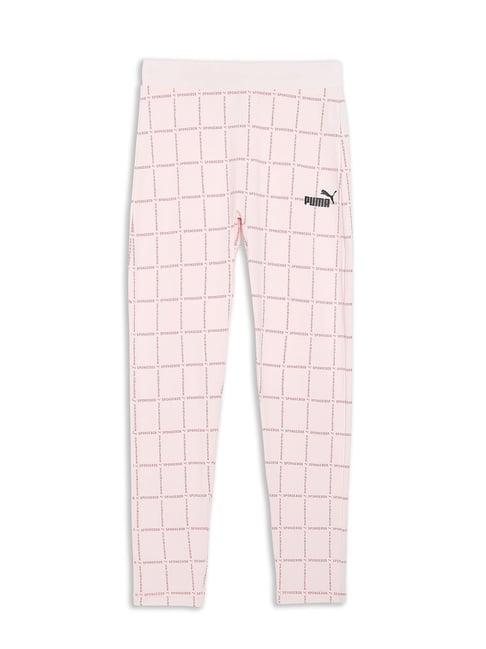 puma kids pink printed leggings
