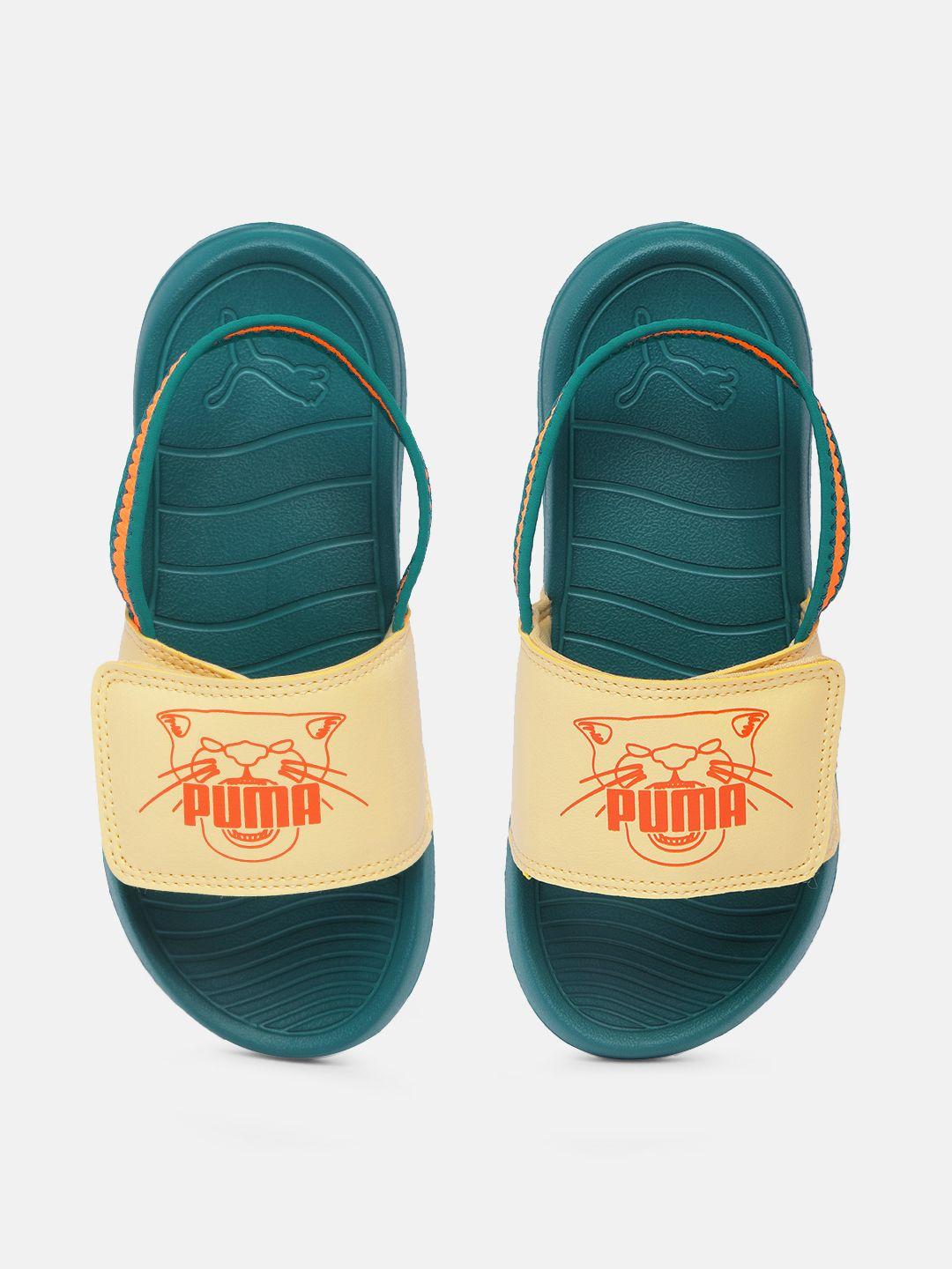 puma kids popcat 20 printed sliders