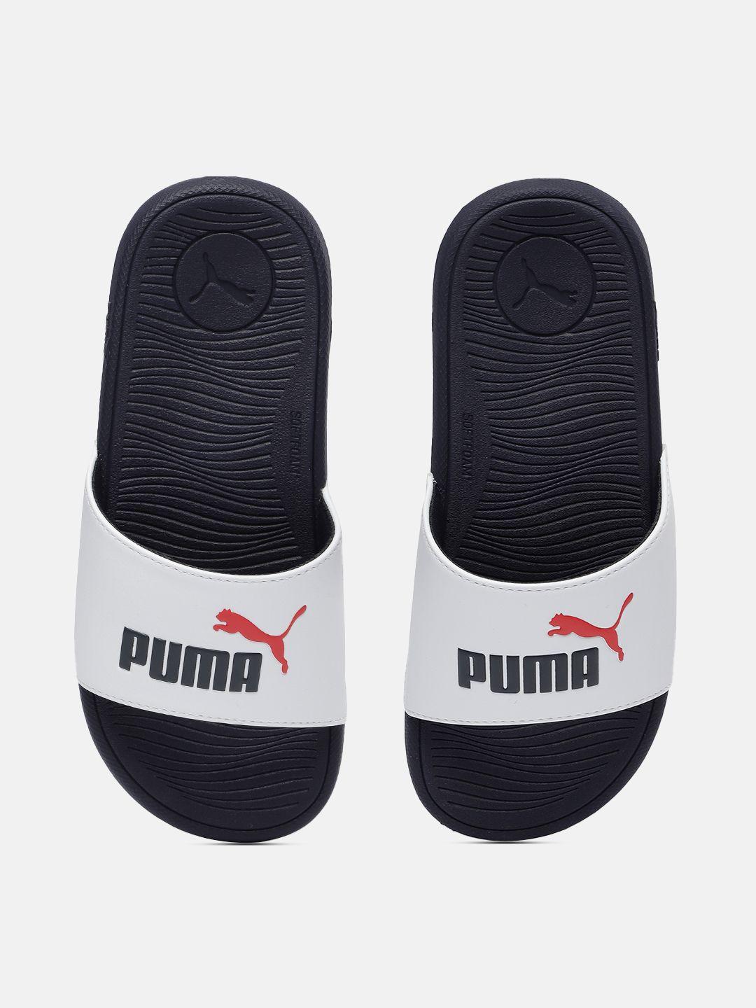 puma kids printed sliders