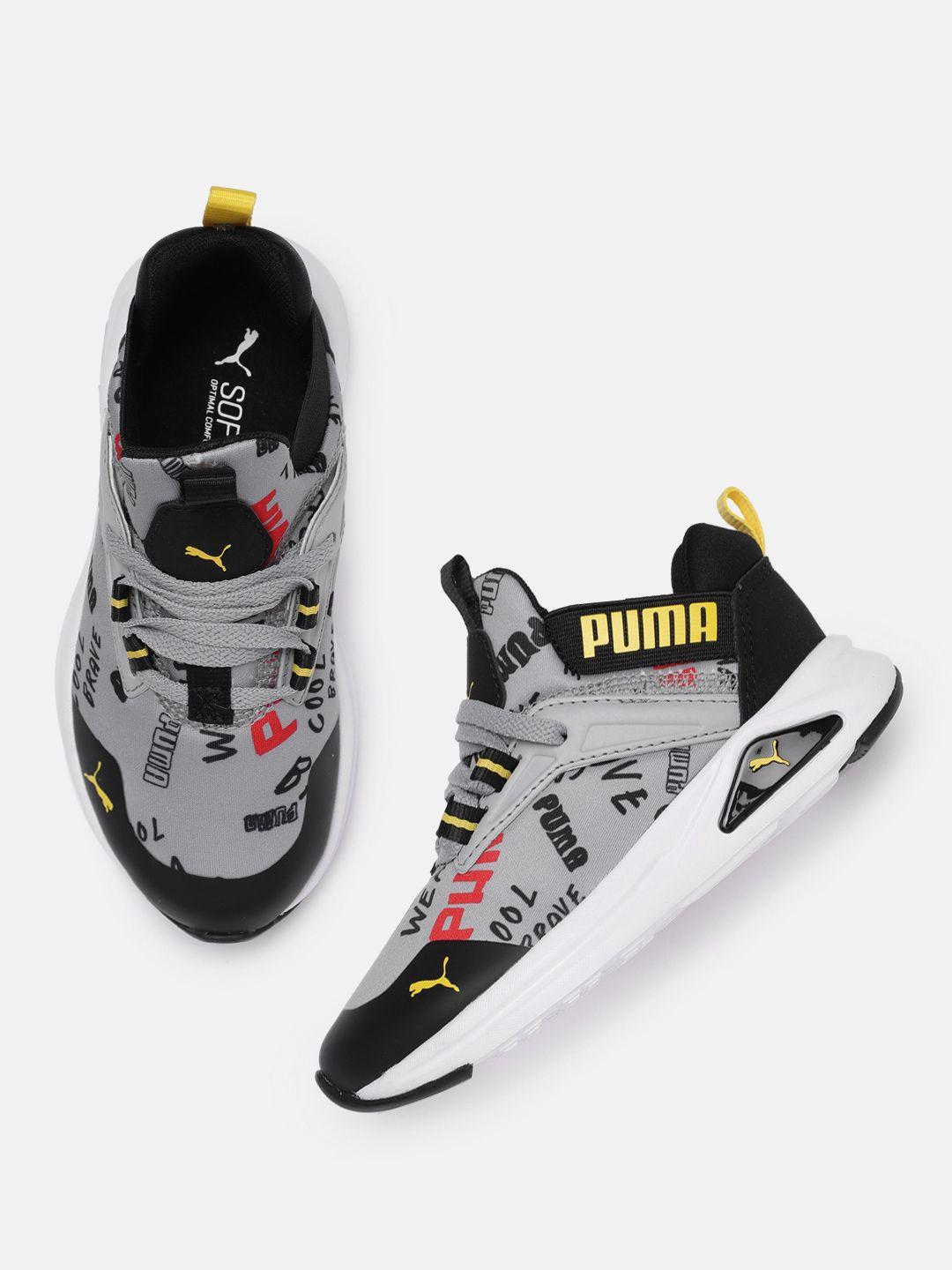 puma kids printed sneakers