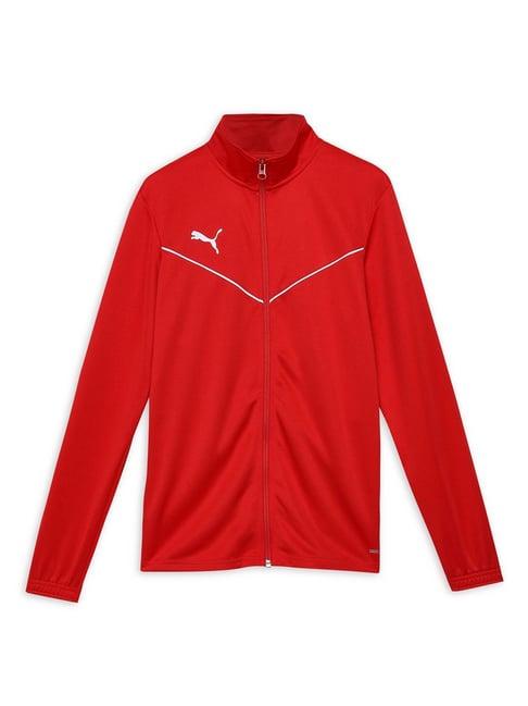 puma kids red solid full sleeves jacket