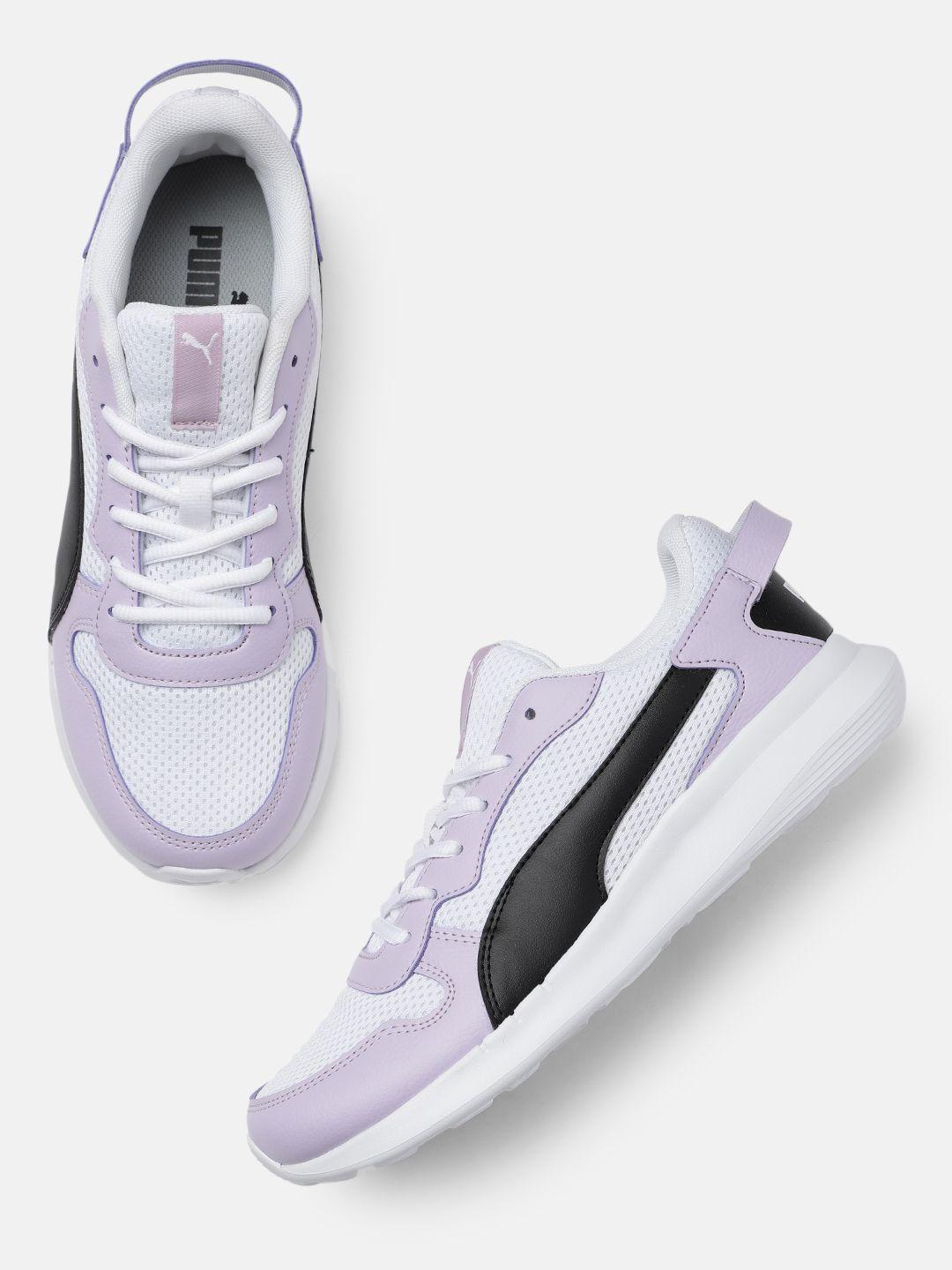puma kids relent youth colourblocked sneakers