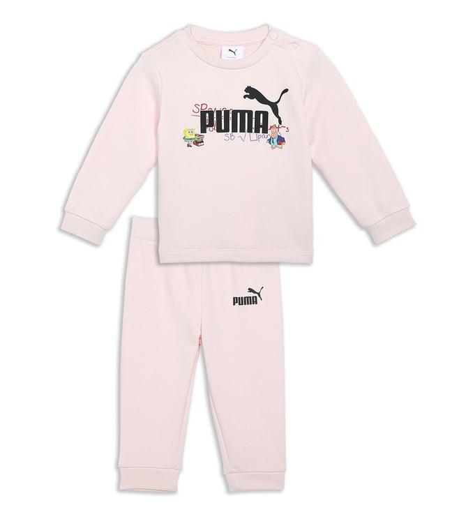 puma kids spongebob frosty pink logo regular fit tracksuits