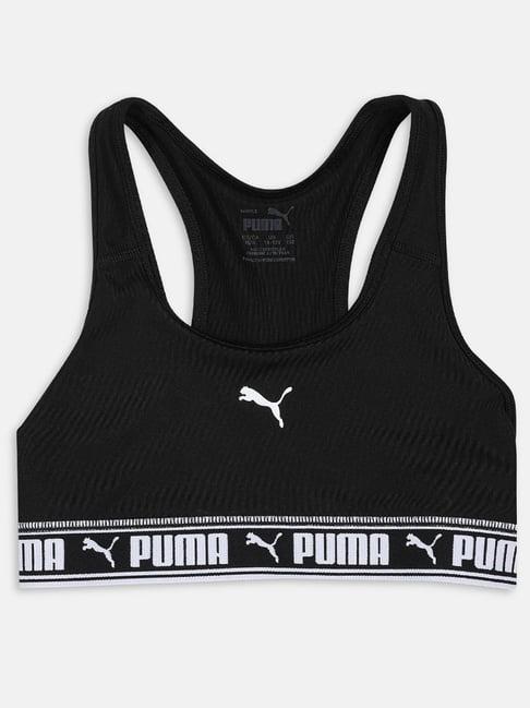puma kids strong black & white logo underwear top