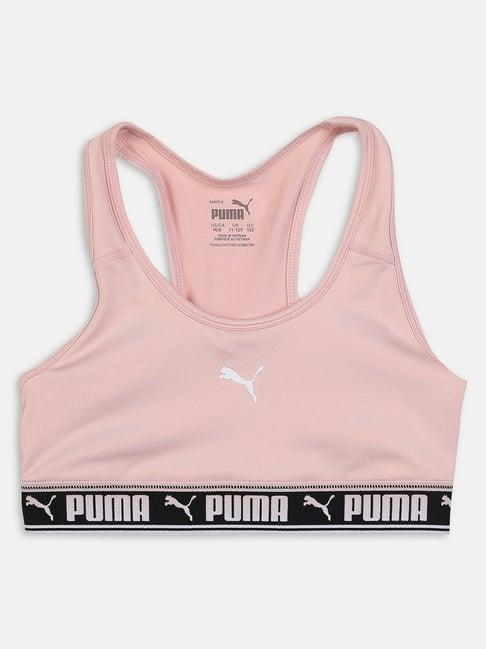 puma kids strong rose dust pink logo underwear top