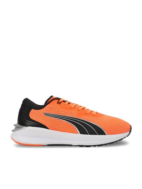 puma kids ultra orange & black running shoes