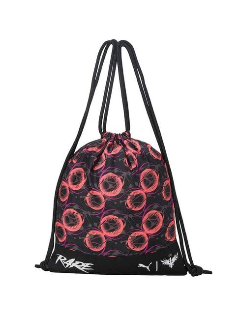 puma lamelo black polyester printed sackpack