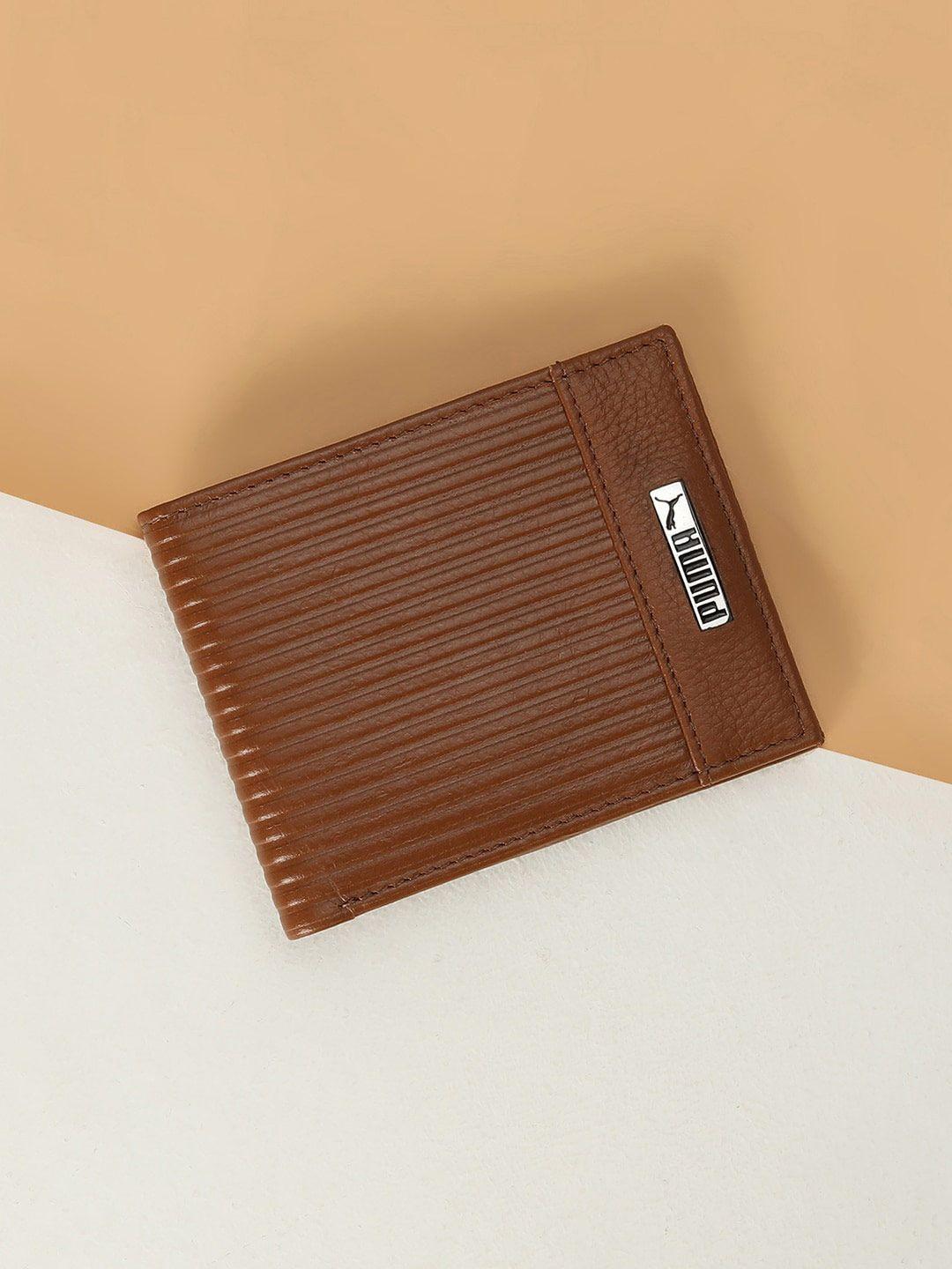 puma leather embossed wallets