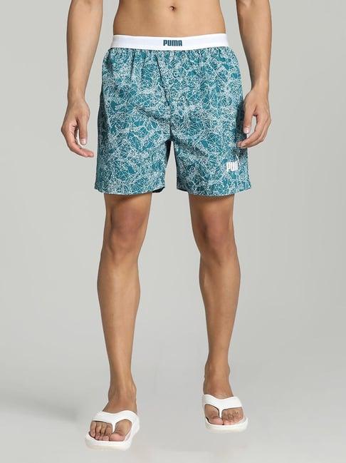 puma light blue printed boxers