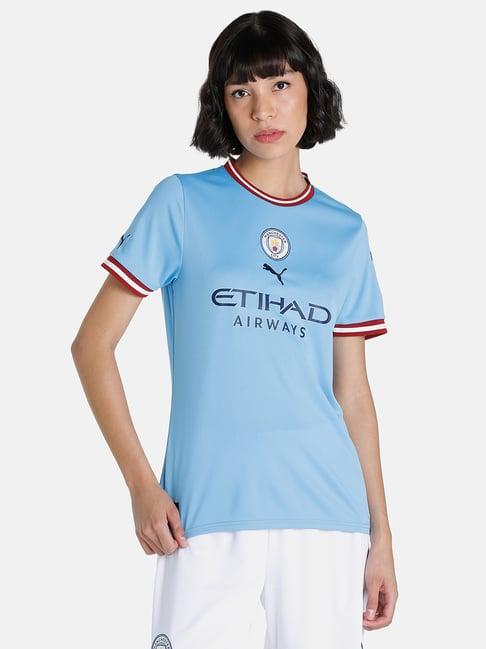 puma manchester city f.c. home regular fit replica jersey