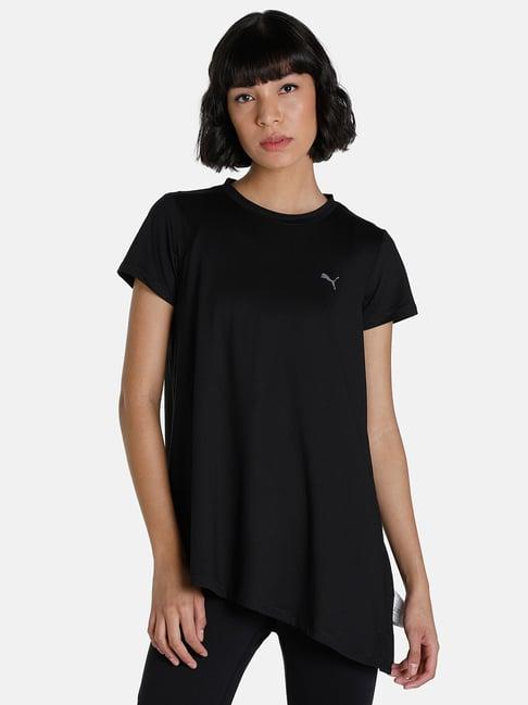 puma maternity black regular fit t-shirt