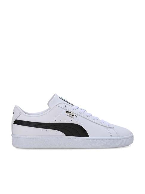 puma men's basket classic xxi white casual sneakers