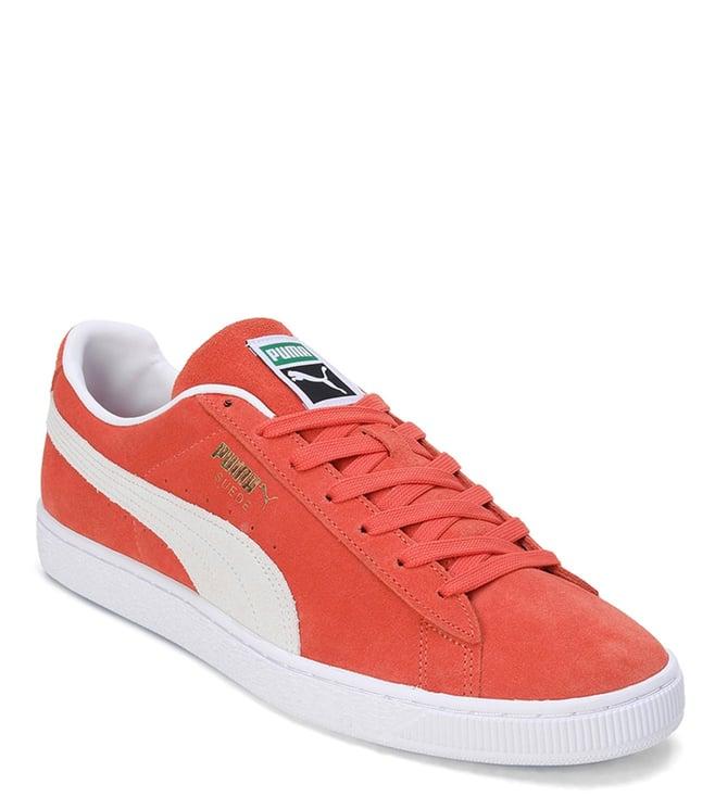 puma men's classic xxi orange sneakers