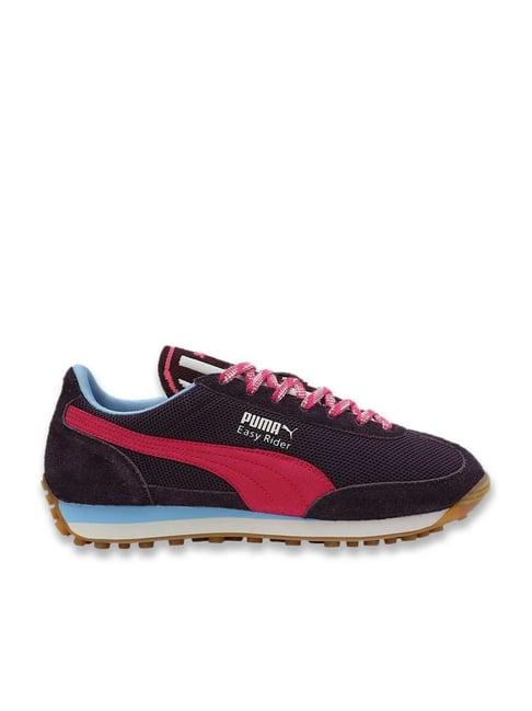 puma men's easy rider supertifo midnight plum casual sneakers