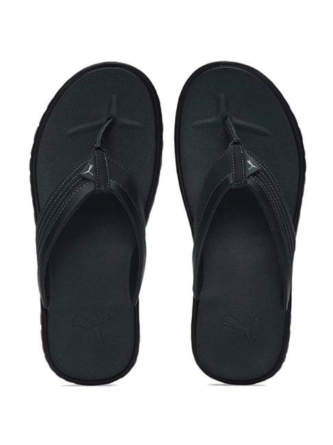 puma men's galaxy comfort v3  midnight green flip flops