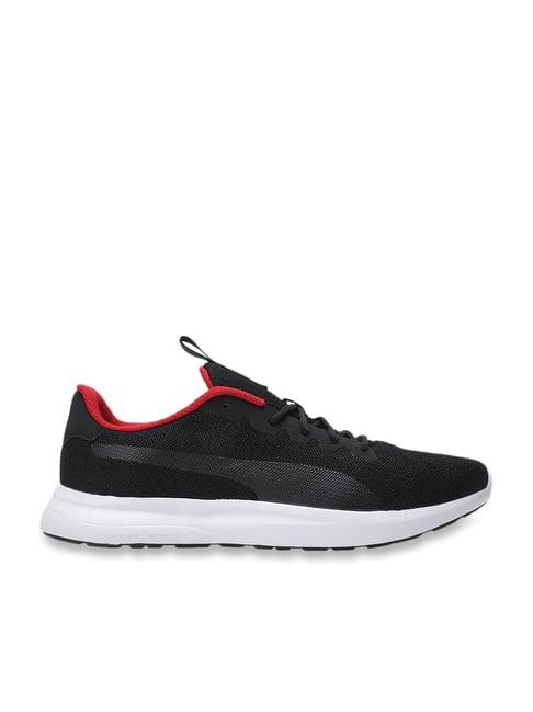 puma men's jigsaw black sneakers