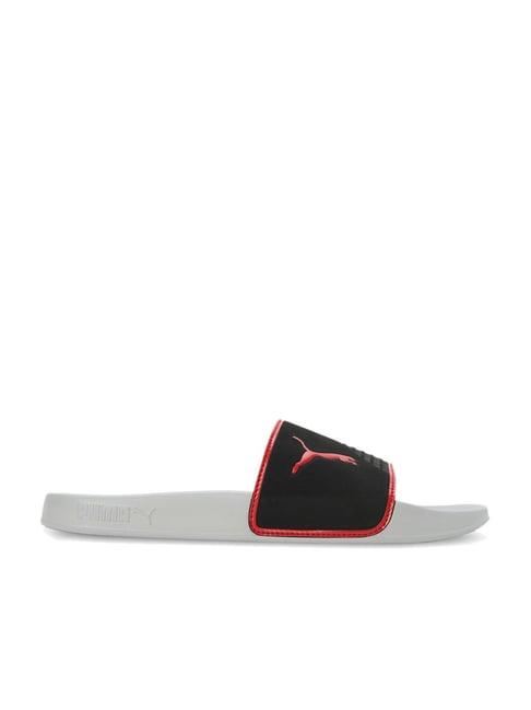 puma men's leadcat 2.0 shower black slides