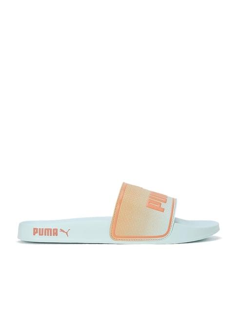 puma men's leadcat 2.0 summer camp peach slides