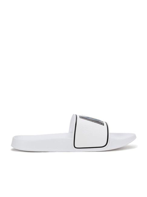 puma men's leadcat 2.0 swxp white slides