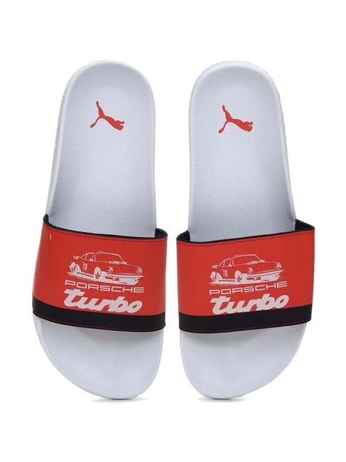 puma men's pl leadcat 2.0 red slides