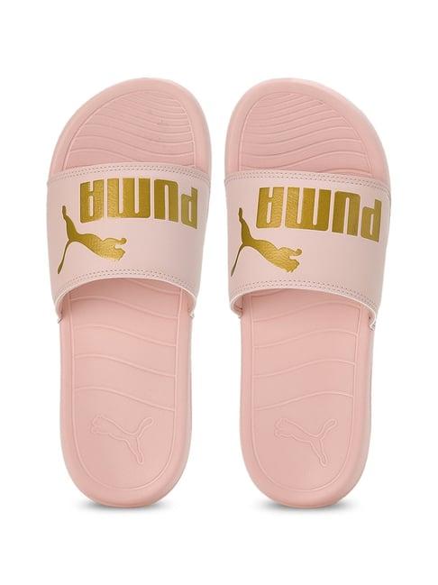 puma men's popcat 20 res rose quartz slides