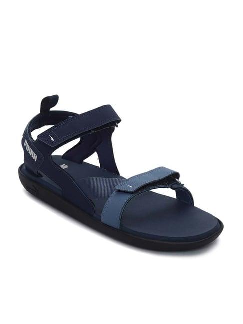 puma men's puma zeal idp navy floater sandals