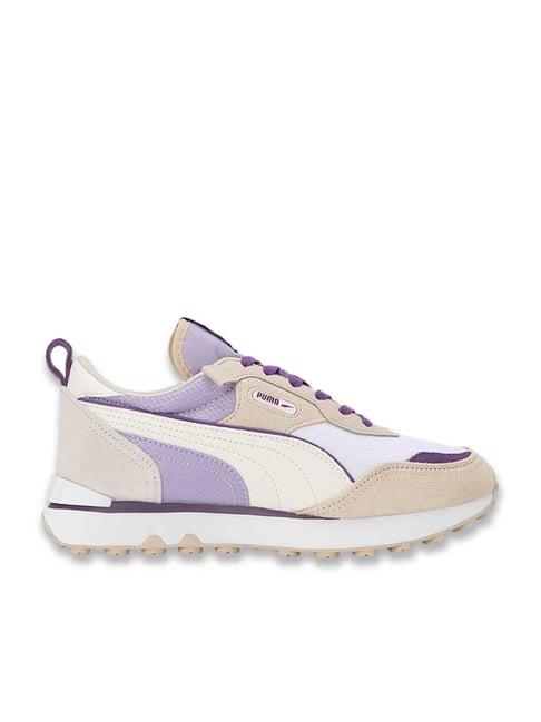 puma men's rider future vintage vivid violet casual sneakers