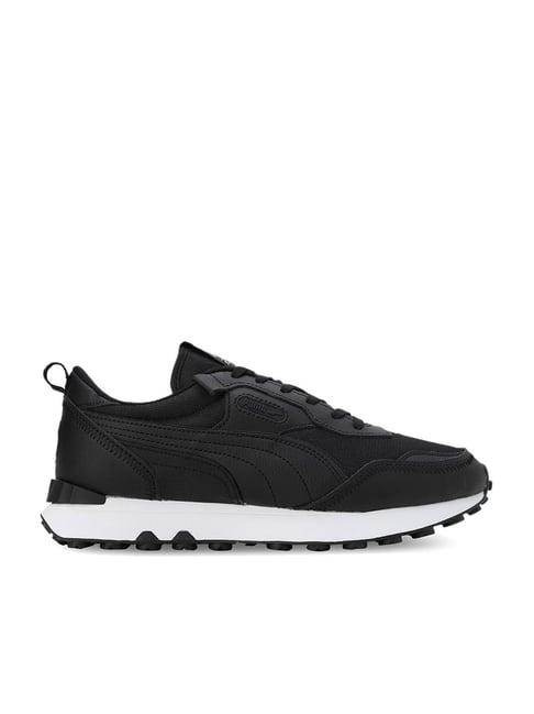 puma men's rider fv black casual sneakers