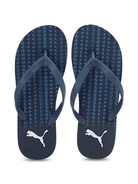 puma men's ripper v3 navy flip flops