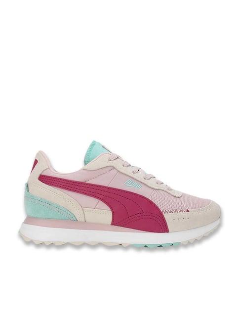 puma men's road rider pink casual sneakers