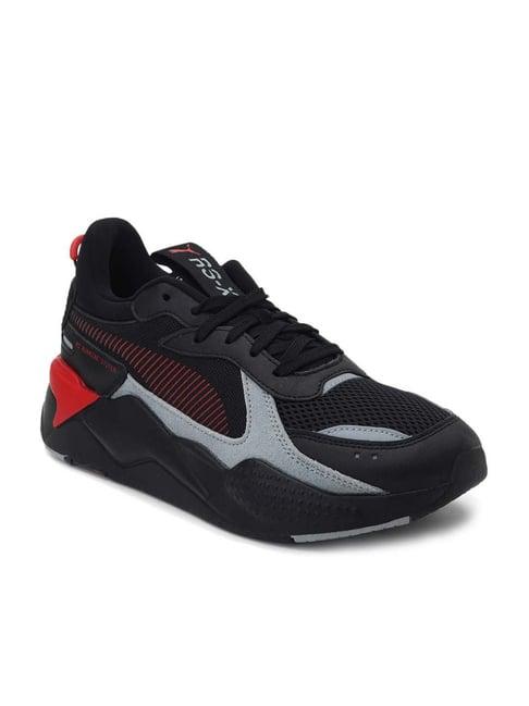 puma men's rs x reinvention trainers black casual sneakers