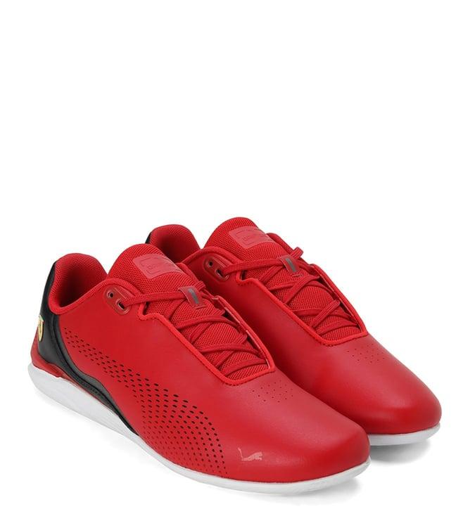 puma men's scuderia ferrari drift cat decima perforated red sneakers (motorsport)