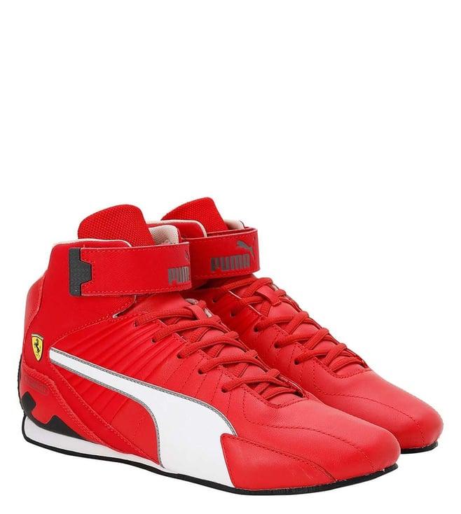 puma men's scuderia ferrari red sneakers