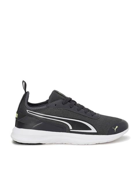 puma men's unleash charcoal grey casual sneakers