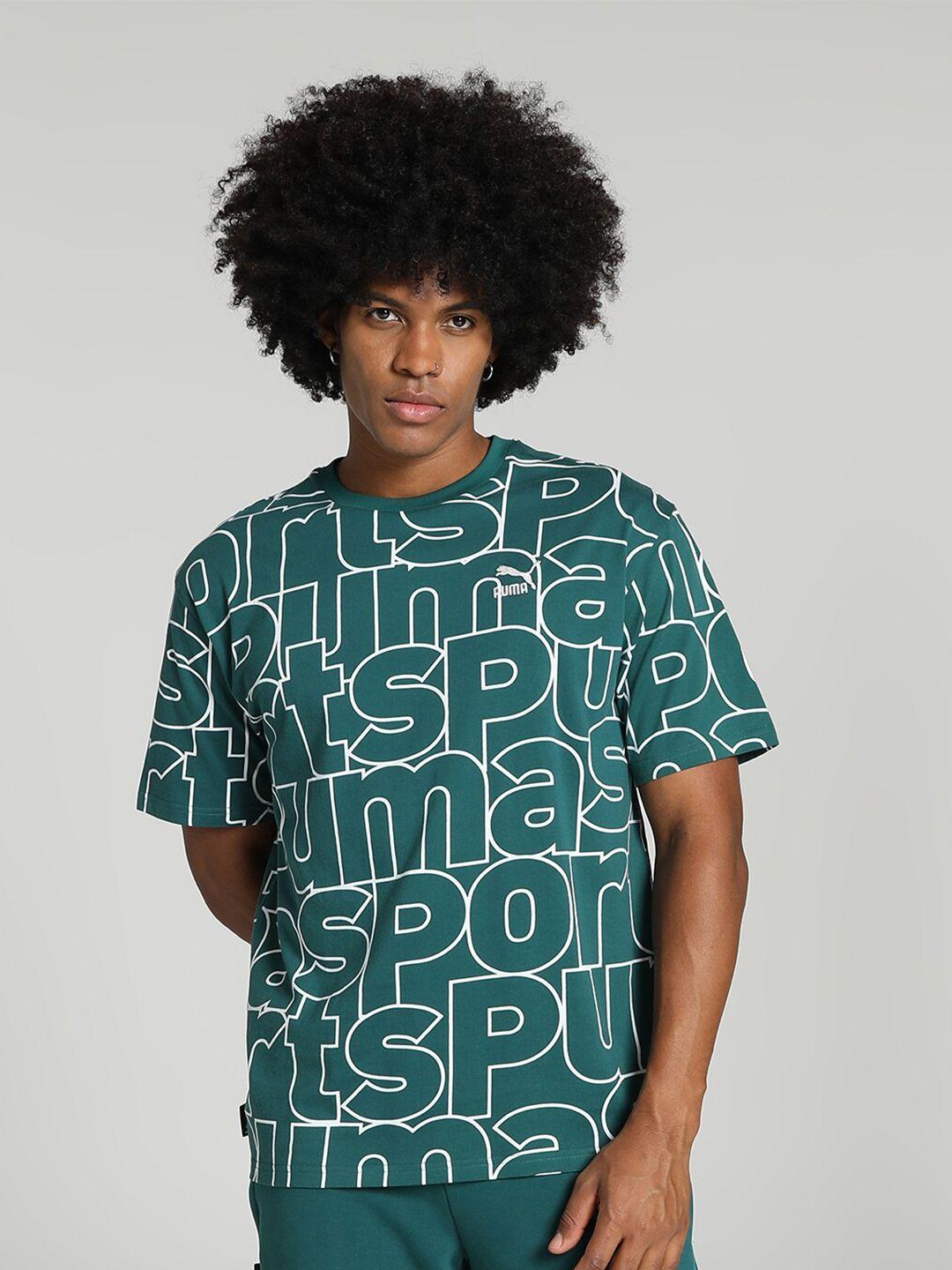 puma men all-over-printed t-shirt