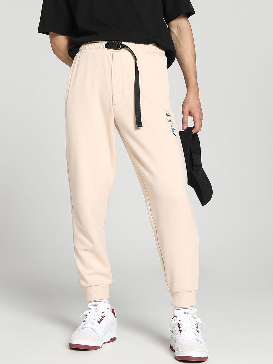 puma men awareness relaxed-fit cotton joggers