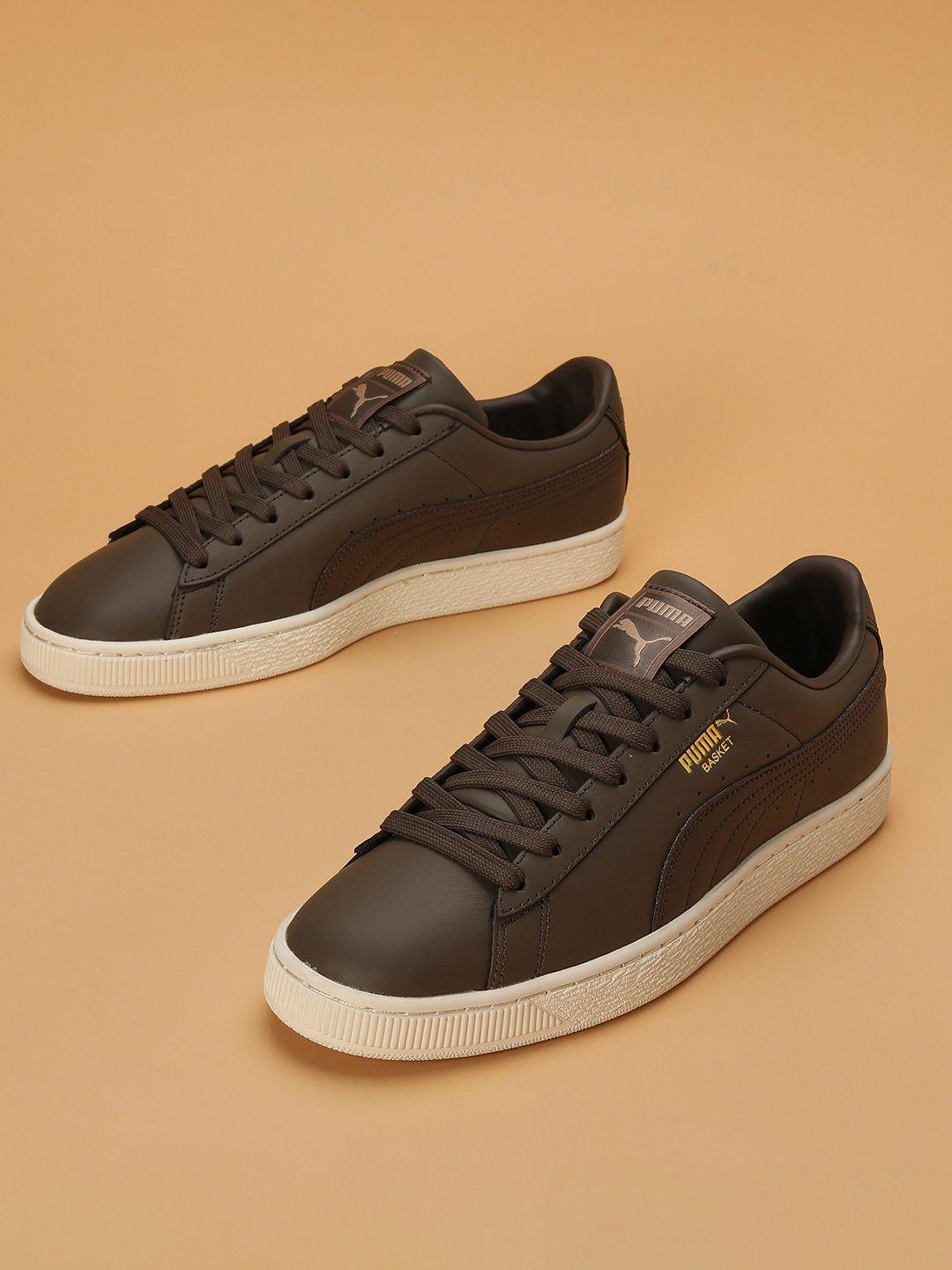 puma men basket classic xxi leather sneakers