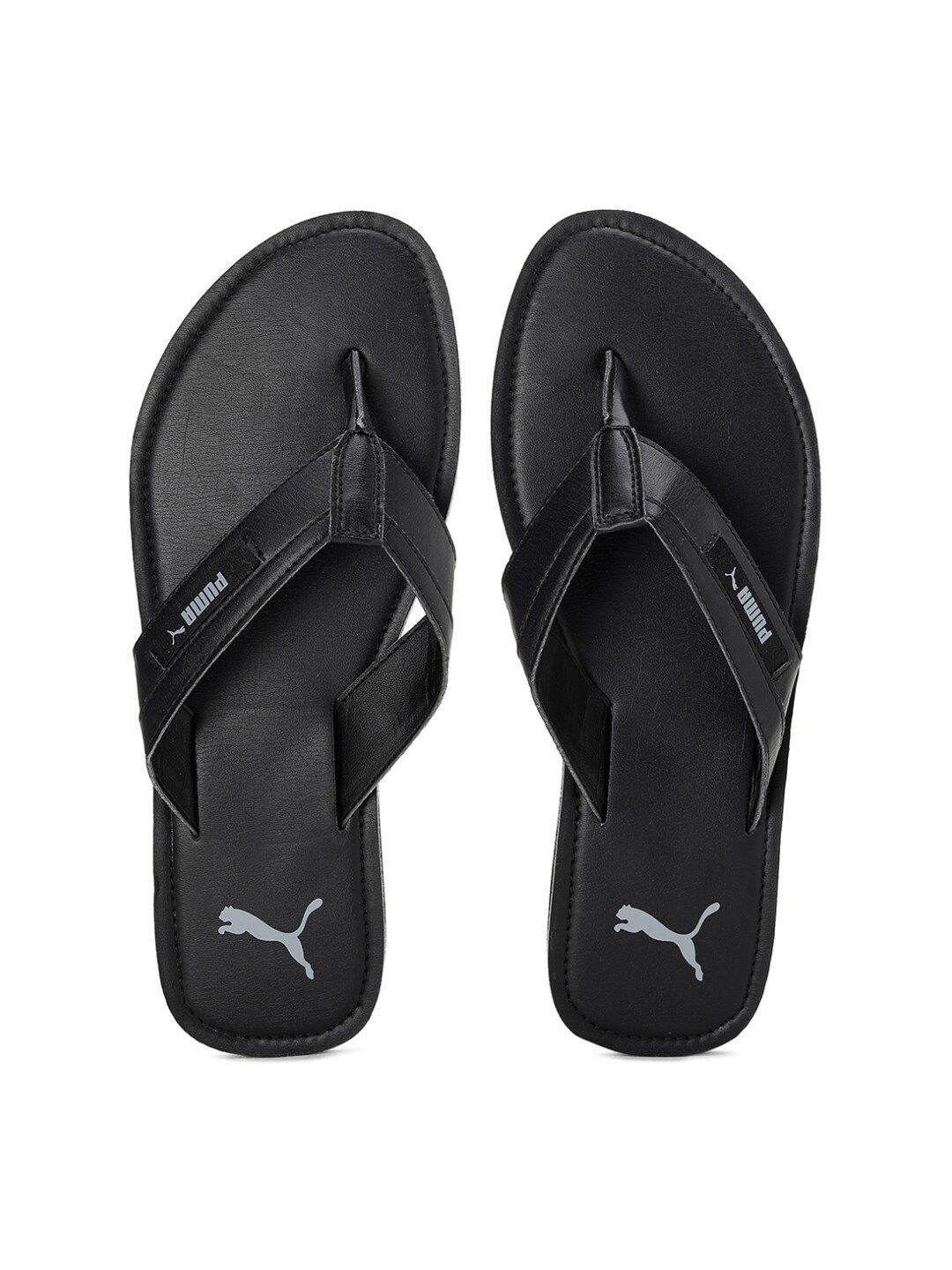 puma men black ketava thong flip-flops