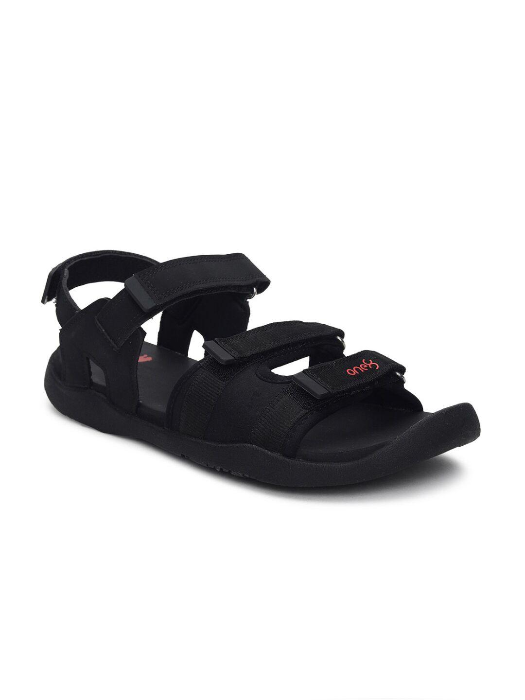 puma men black stride one8 idp comfort sandals