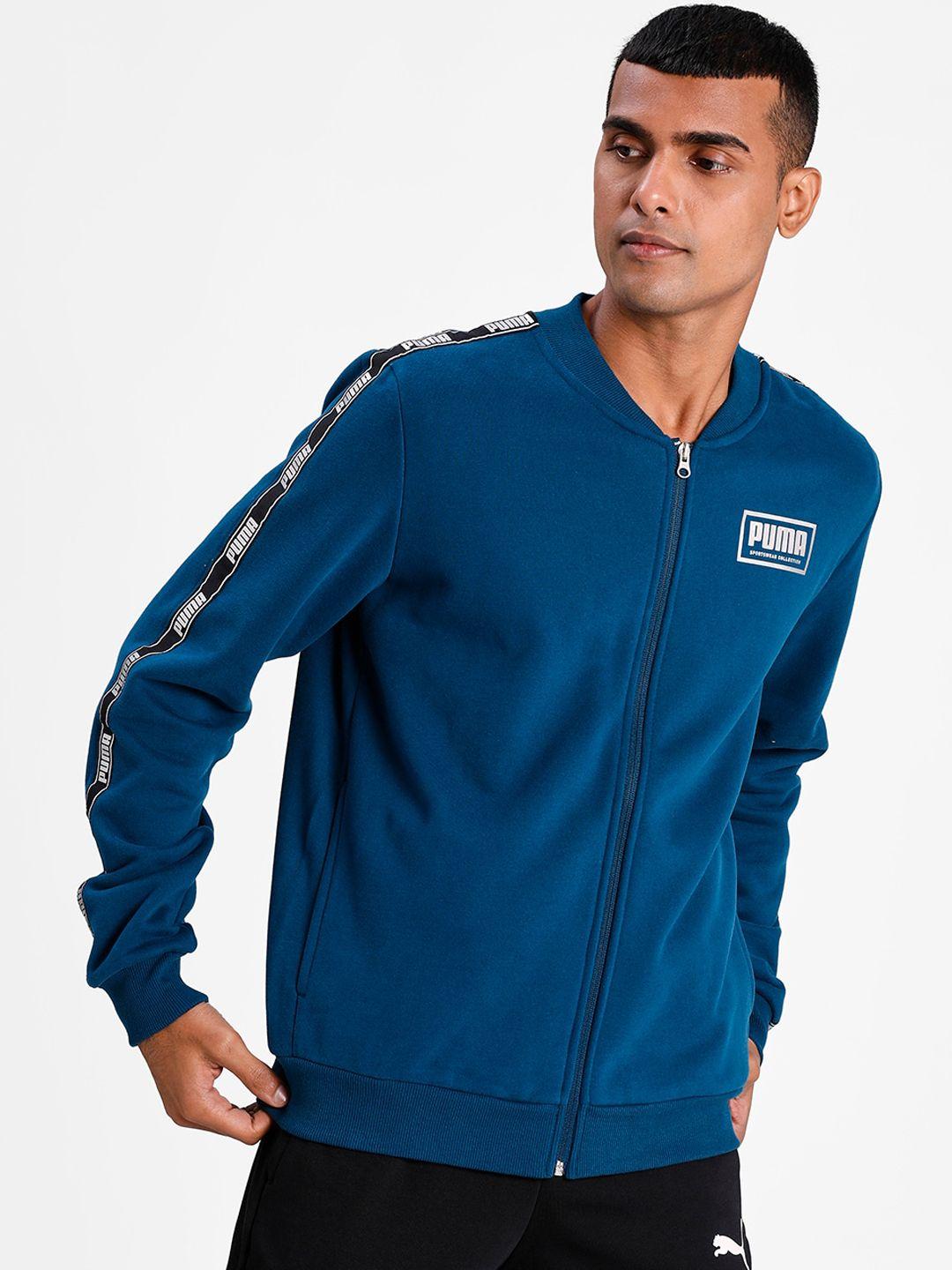 puma men blue holiday pack bomber track jacket