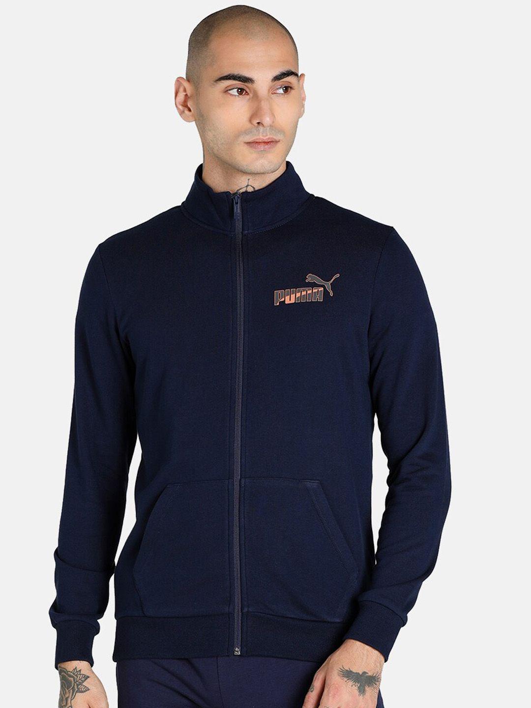 puma men blue outdoor sporty jacket