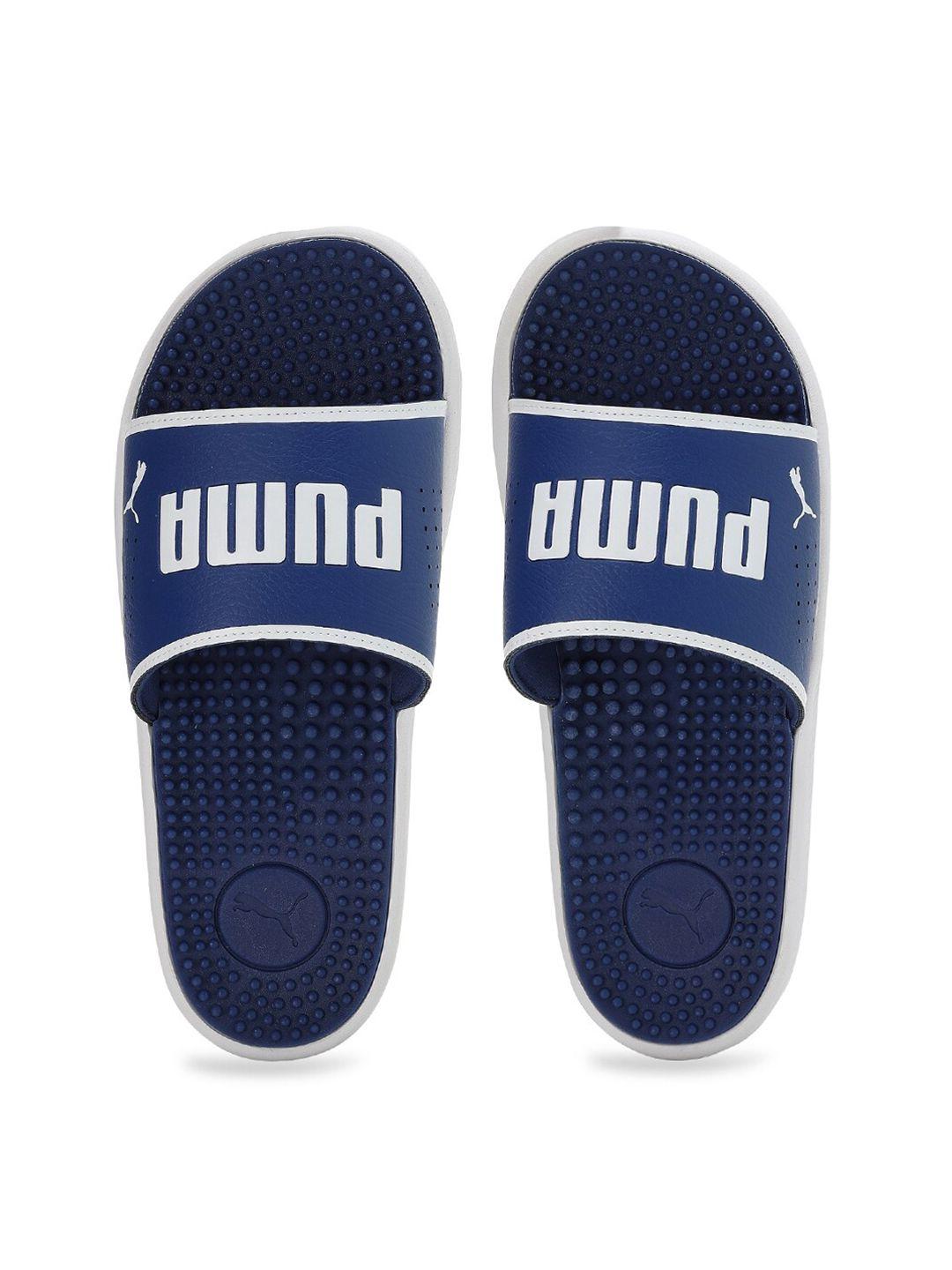 puma men blue sandals