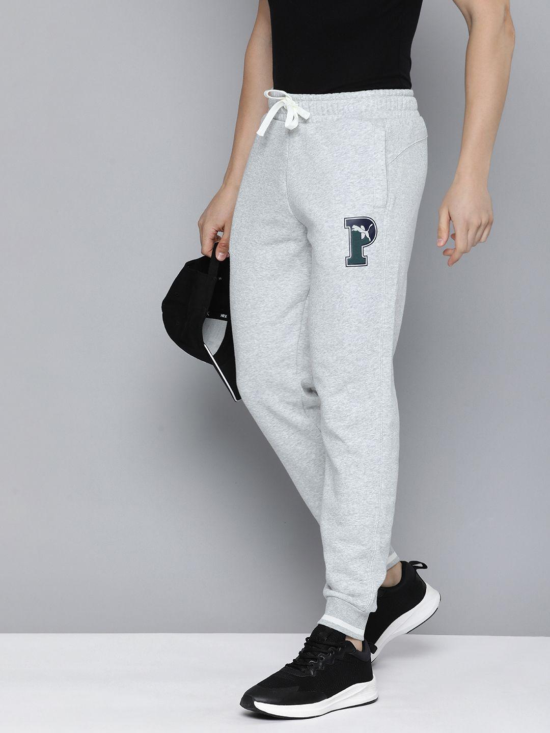 puma men brand logo squad regular fit joggers