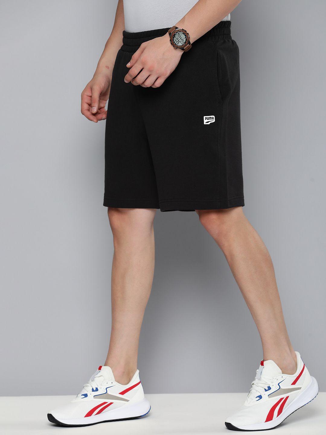 puma men downtown pure cotton outdoor shorts