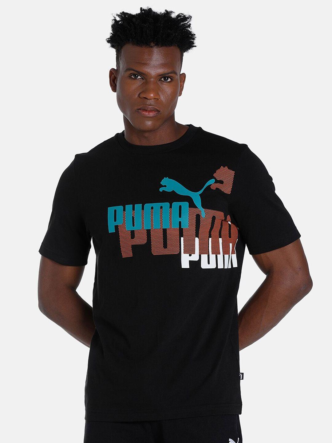 puma men ess+ logo power cotton t-shirt