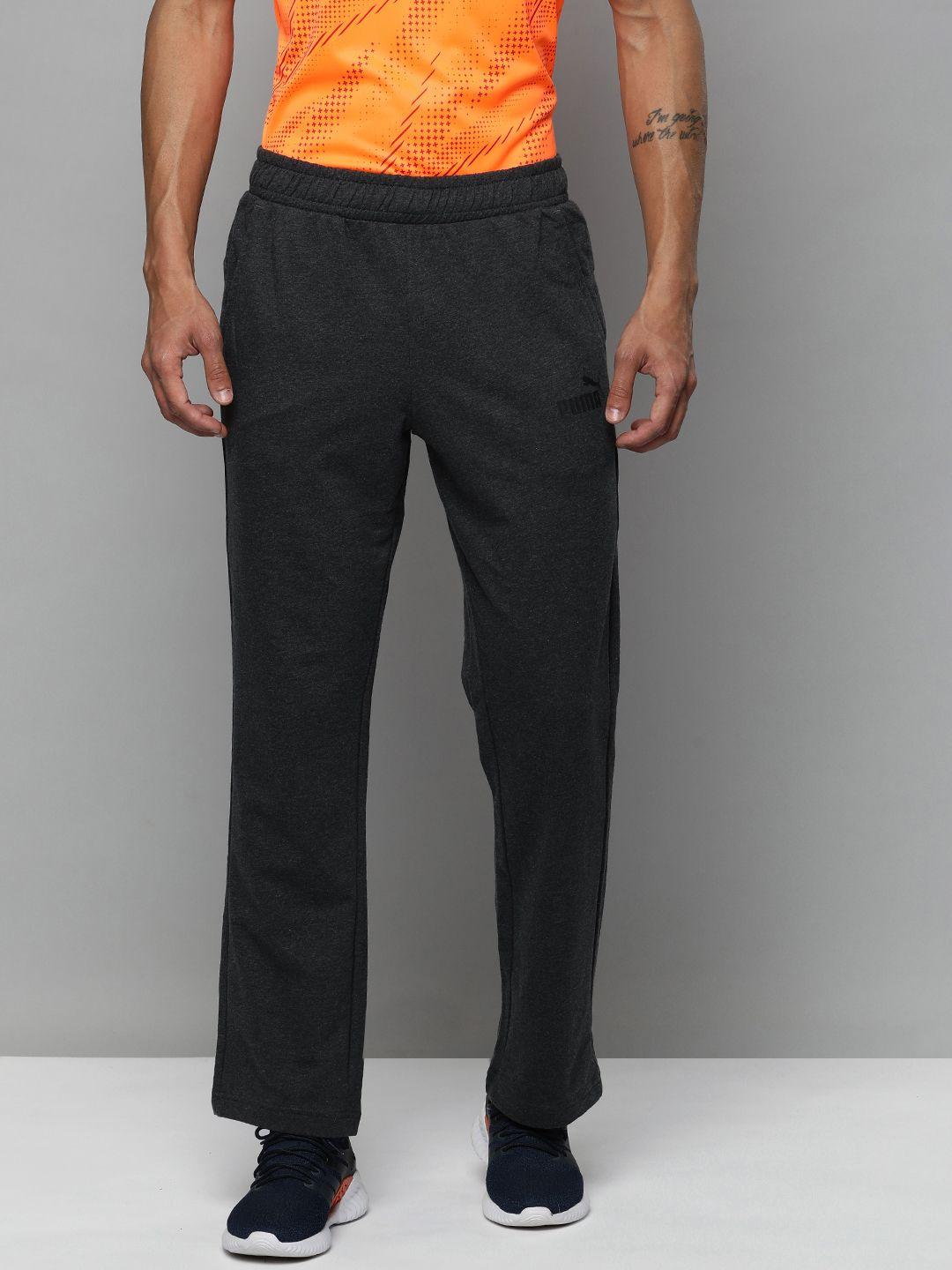 puma men ess logo regular fit track pants