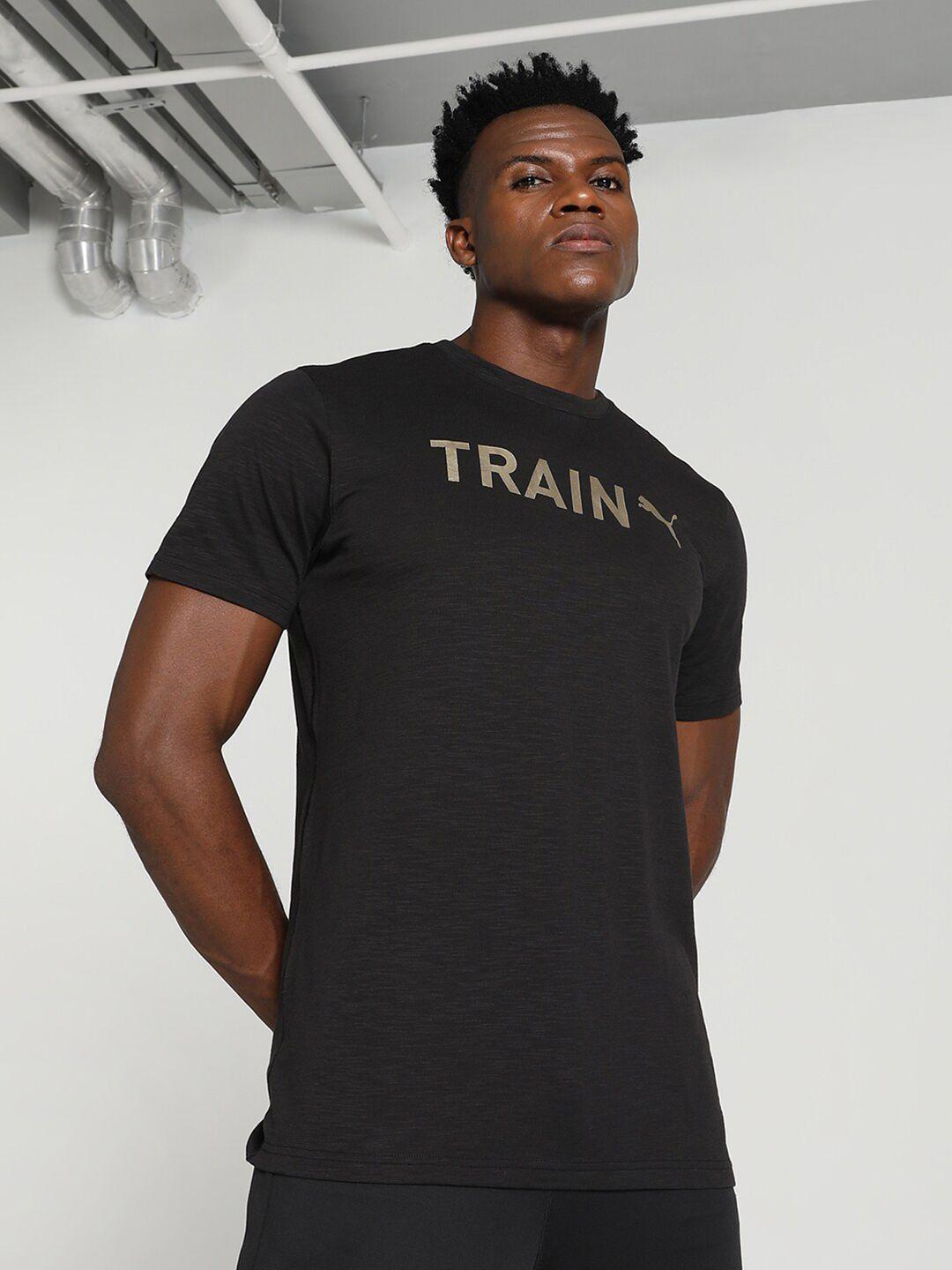 puma men graphic print detailed training tshirts