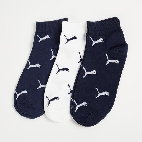 puma men logo knit ankle-length socks - pack of 3